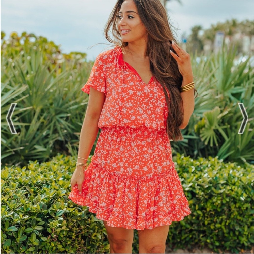 Buddy Love‎ Roxy Short Sleeve Mini Dress in Mai Tai